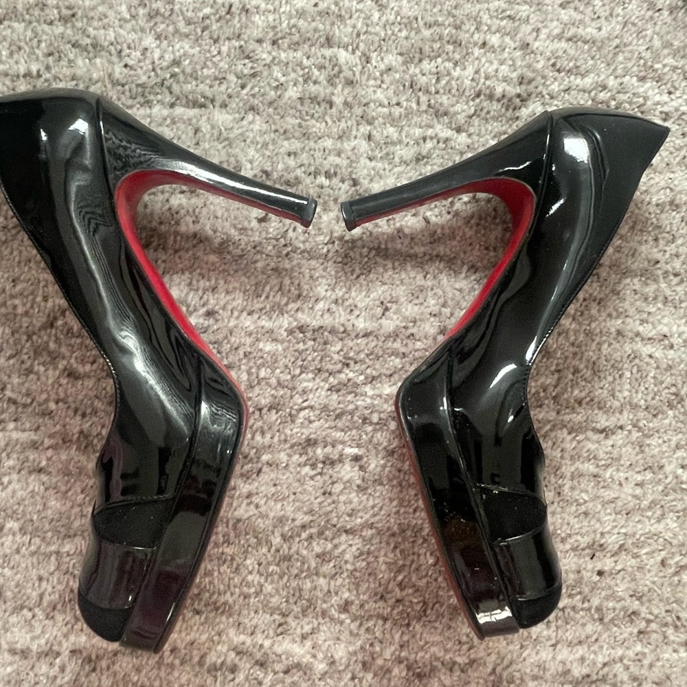 Christian Louboutin Black Patent Leather Heels